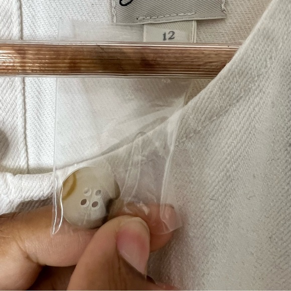 J. Crew Denim shift dress in white size 12 - Picture 12 of 12